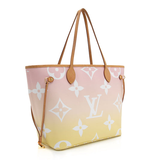 Louis Vuitton Giant Monogram Canvas By The Pool Neverfull MM Tote (23538)